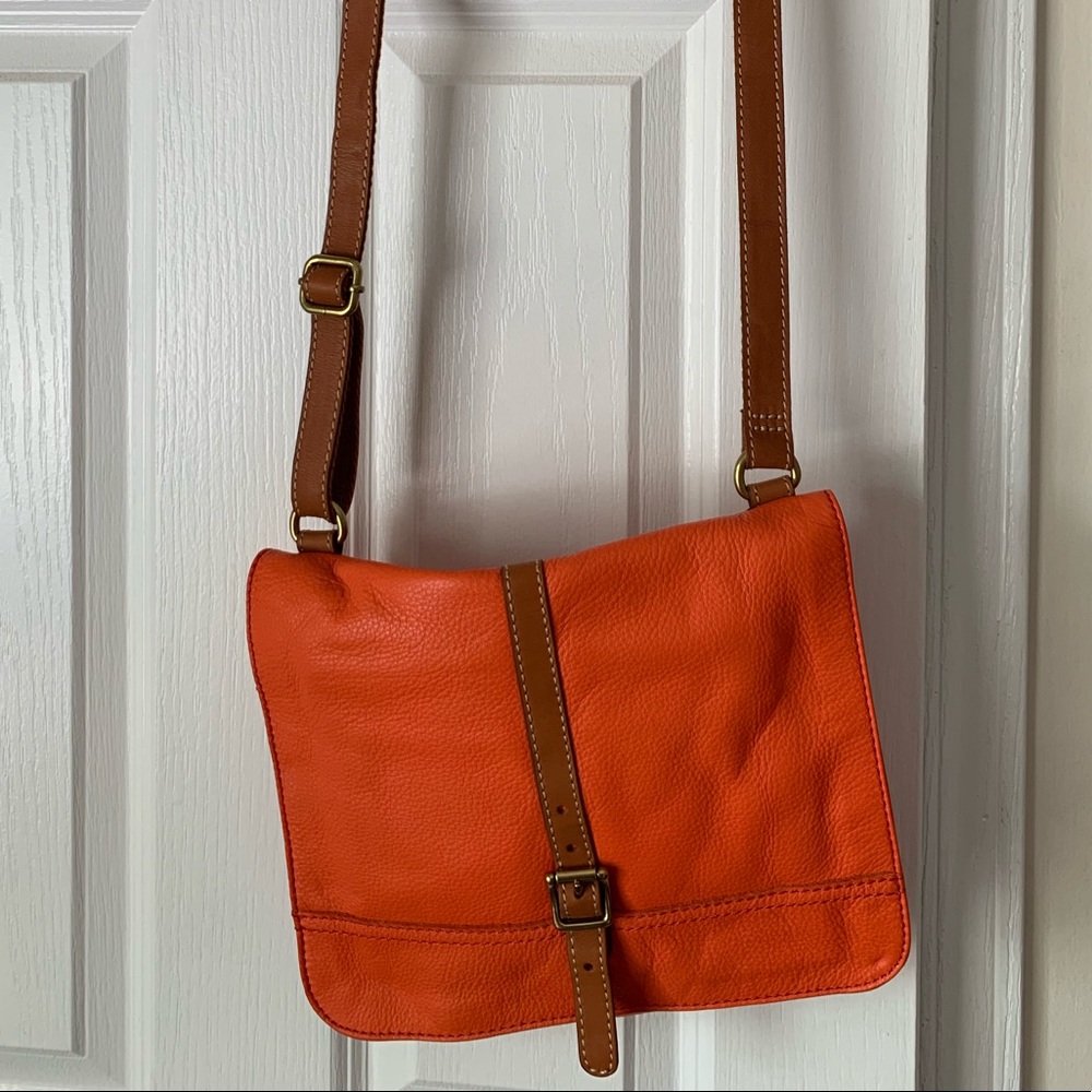Orange satchel/crossbody purse